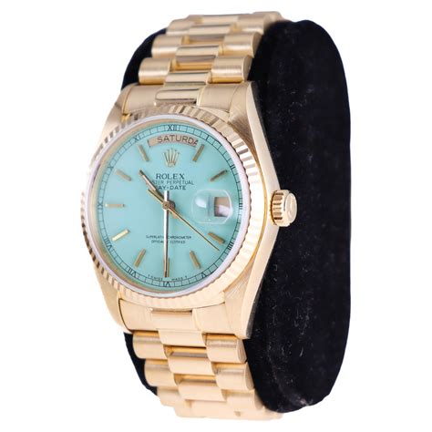 womens gold rolex blue dial|rolex with tiffany blue dial.